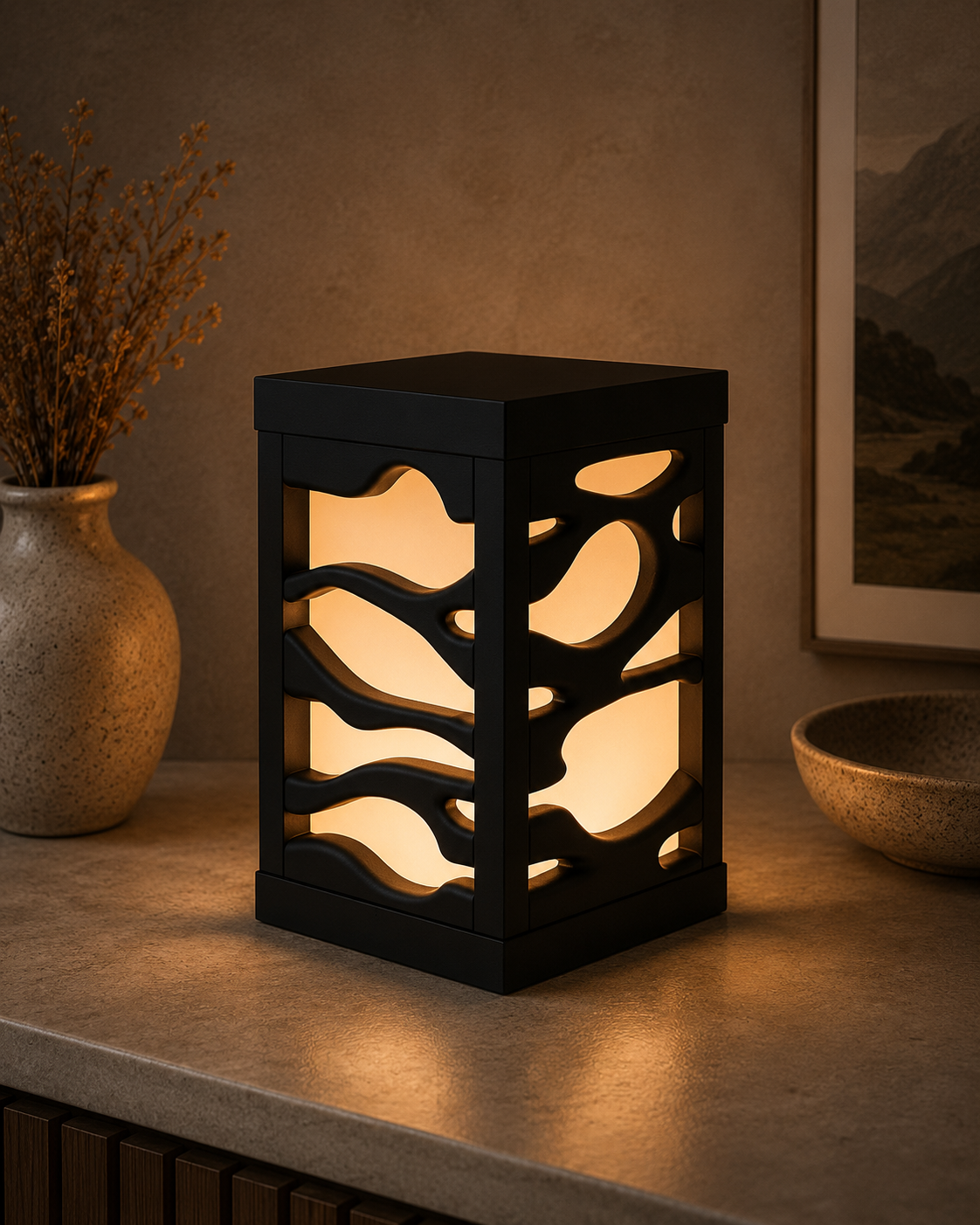 Ripple Sculptural Table Lamp