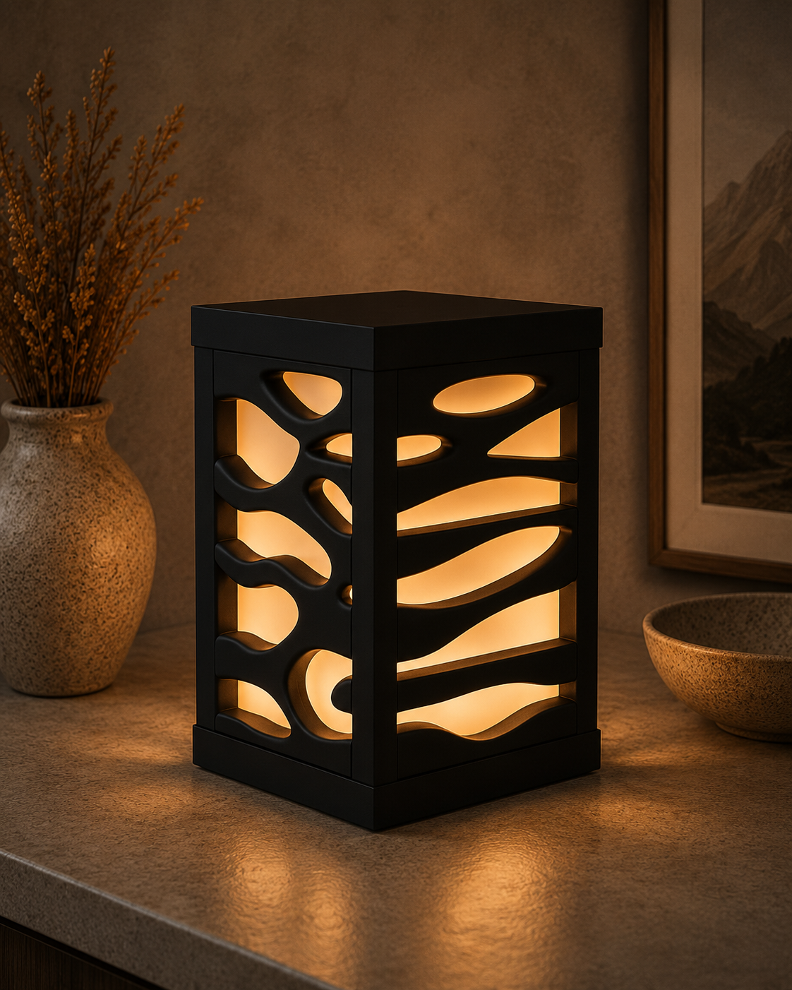 Ripple Sculptural Table Lamp