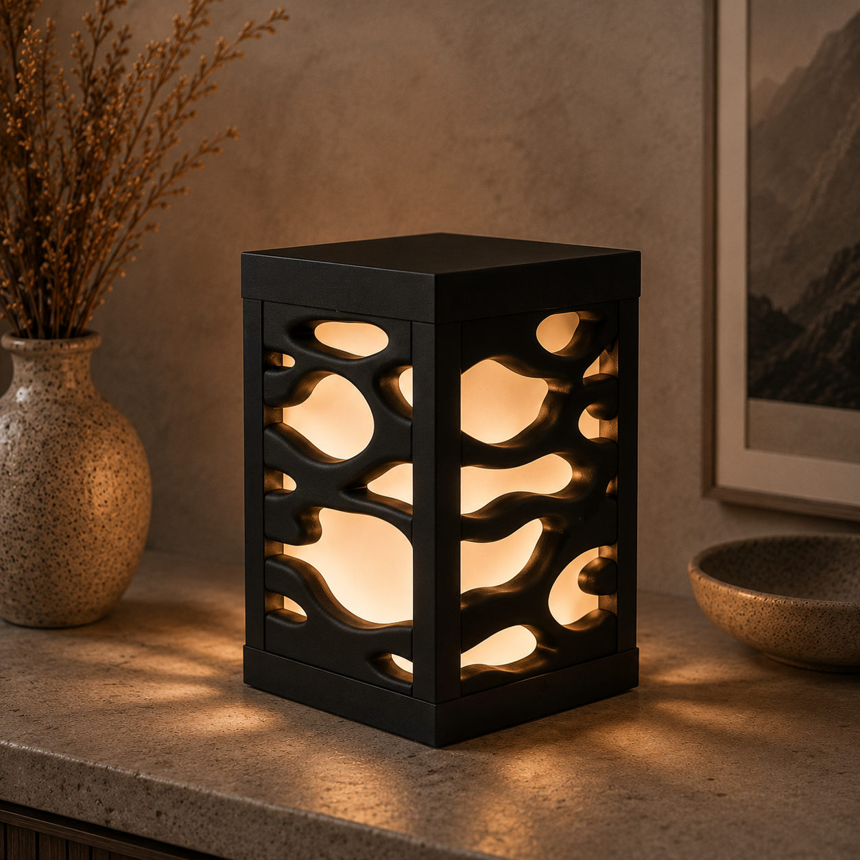 Ripple Sculptural Table Lamp